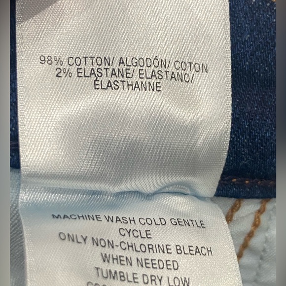 Hudson Jean Shorts Gemma Mid Rise Cut Off Womens Size 23 Dark Wash New With Tag - Picture 8 of 9